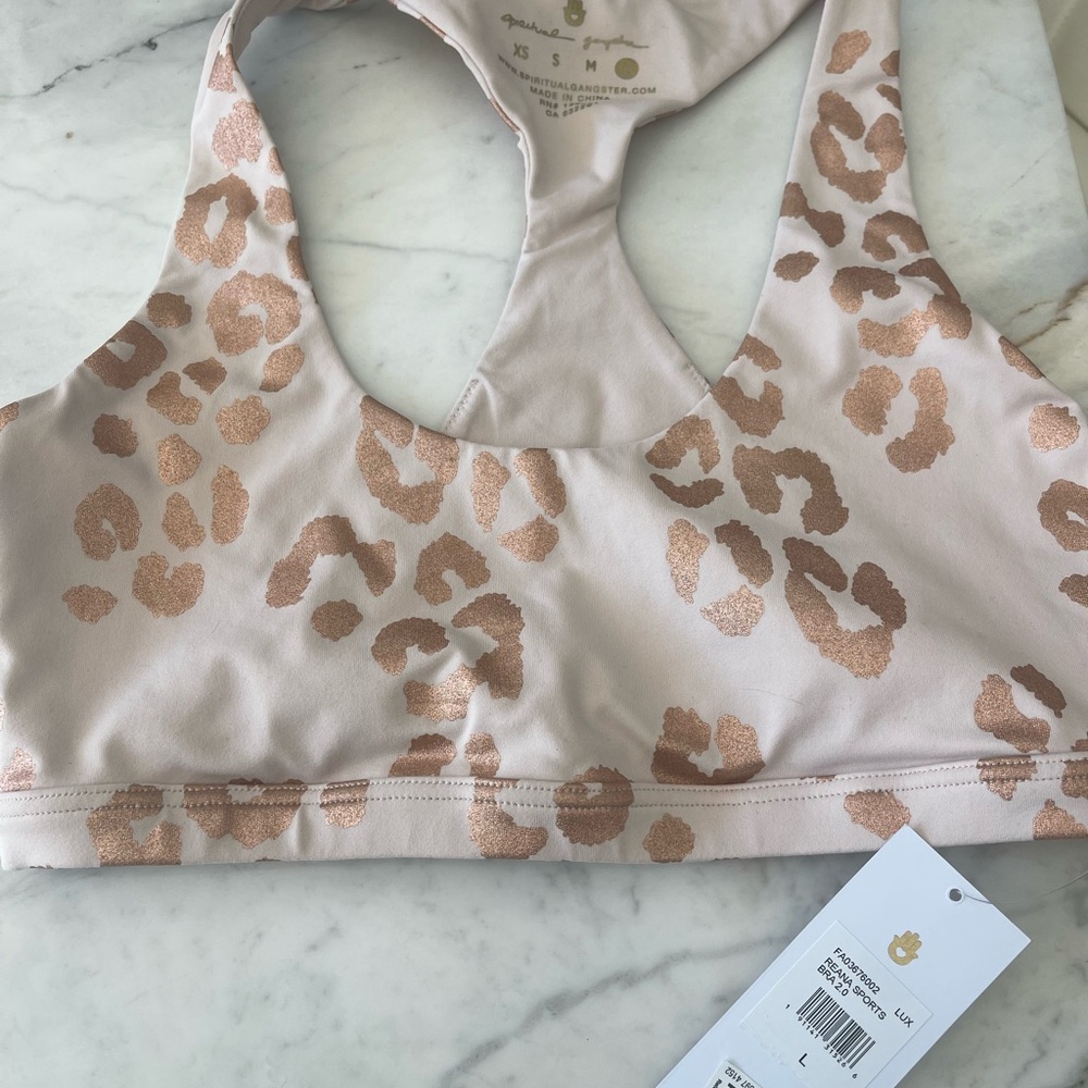 Goldsheep Leopard Print Sports Bra